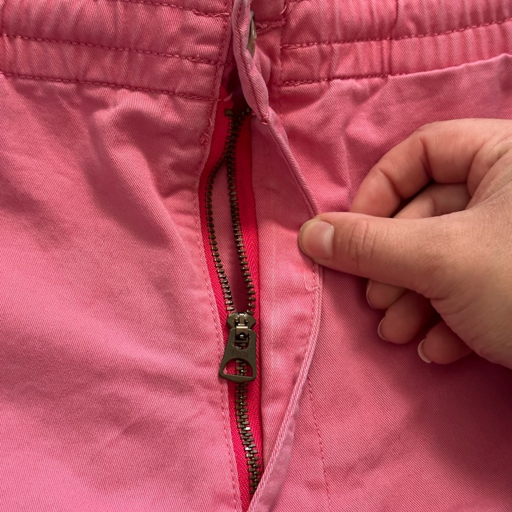 Polo Ralph Lauren Classic Fit 6” Chino khaki Shorts pink red drawstring Sz M - Picture 3 of 10